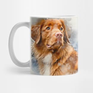 Nova Scotia Duck Tolling Retriever Watercolor - Dog Lover Gifts Mug